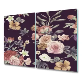 szklana-deska-vintage-kwiaty-ogrodowe-2x-30x52-cm