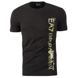 t-shirt-emporio-armani-ea7-duze-zlote-logo-czarny