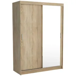dwudrzwiowa-szafa-rio-150-cm-dab-sonoma-duza-nowoczesna-pojemna-lustro