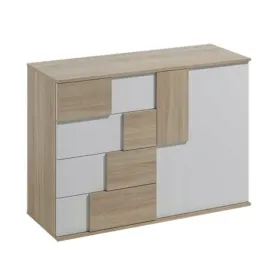 komoda-elstra-1-120cm-biala-dab-sonoma-nowoczesna-do-salonu-pokoju-pojemna
