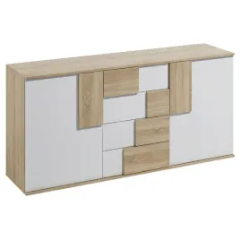 komoda-elstra-2-180cm-biala-dab-sonoma-nowoczesna-do-salonu-pokoju-pojemna