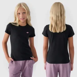 koszulka-dziewczeca-4f-t-shirt-bawelniany-sportowy-klasyczny-czarny-122