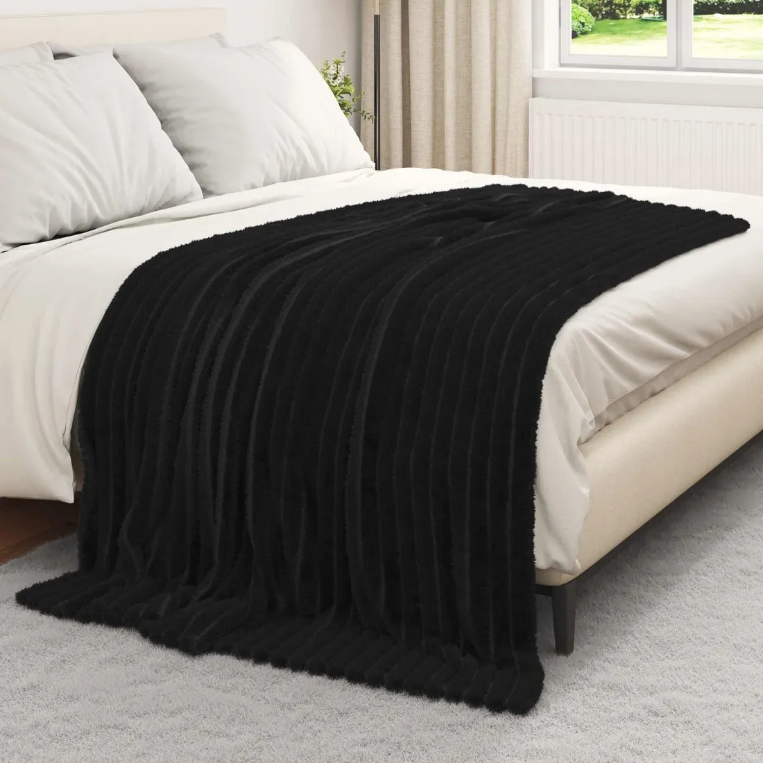 koc-czarny-200-x-150-cm-polar-stan-nowy