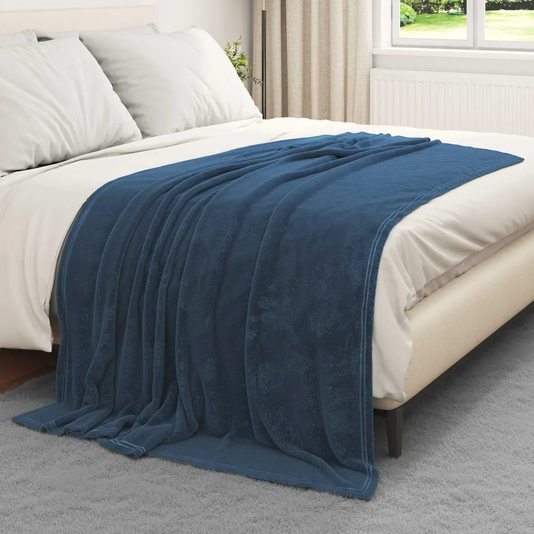 koc-granatowy-150-x-200-cm-polar-stan-nowy