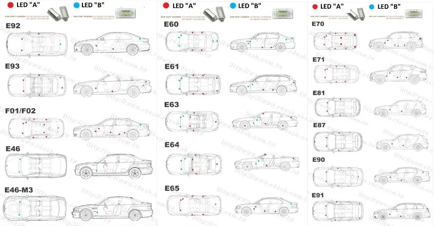 led-oswietlenie-wnetrza-bmw-e46-e90-e91-e92-e93