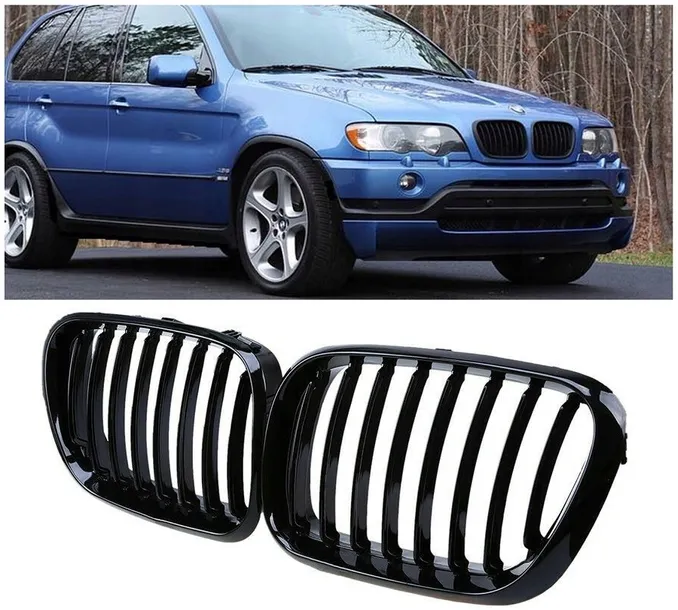 grill-nerki-bmw-x5-e53-1999-2003-black-shadow-numery-katalogowe-zamiennikow-bmw-x5-e53-rocznik-1999-2003-przed-liftem-czarny-polysk-nerki-w-grill-zderzaka