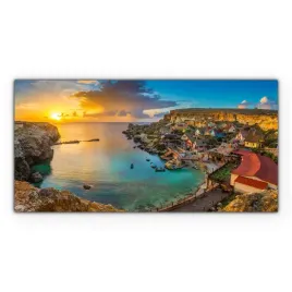obraz-na-plotnie-scienny-140x70-malta-wyspa-wioska
