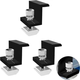 3x-zaciski-srodkowe-30mm-ze-sruba-klips-solarny-zacisk-koncowy-czarny
