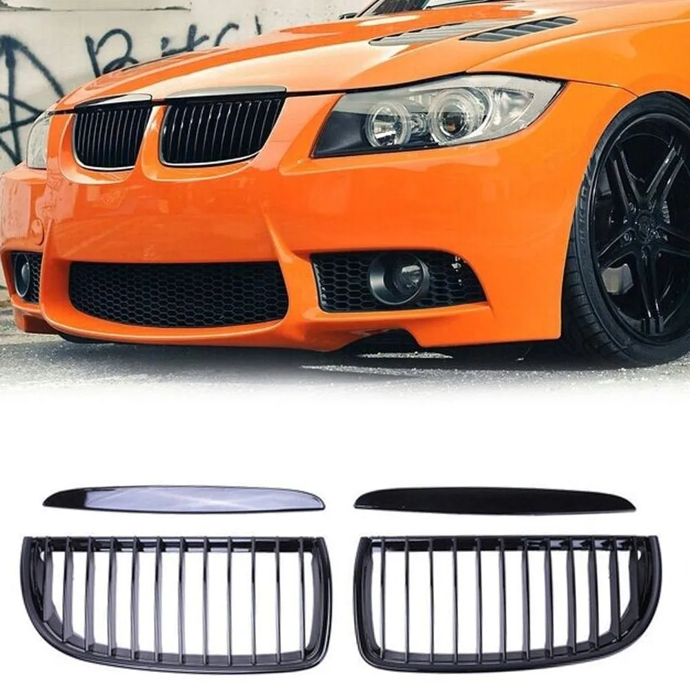grill-nerki-bmw-e90-e91-4d-2005-2008-czarne-stan-nowy