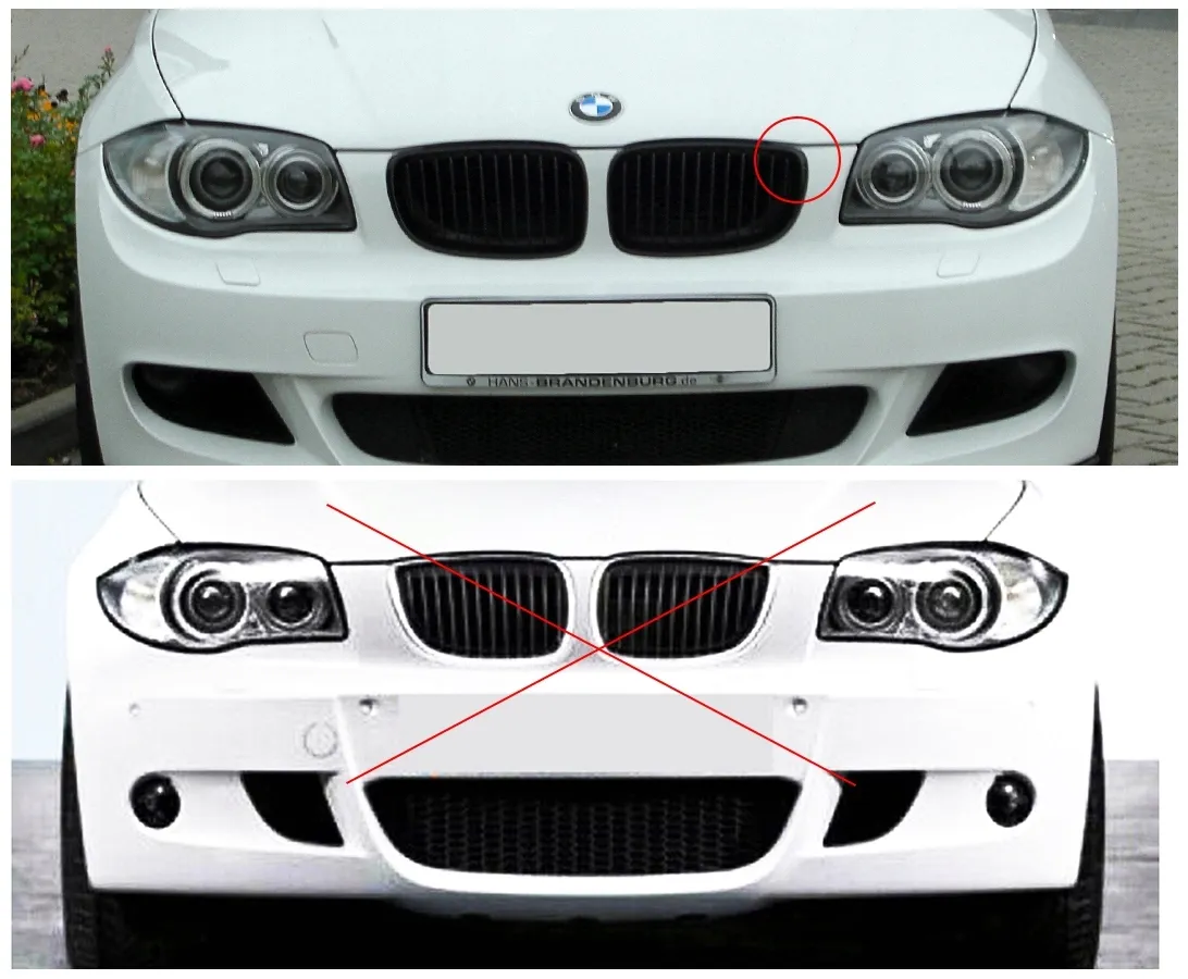 grill-nerki-bmw-e81-e82-czarny-polysk-m-color-stan-nowy