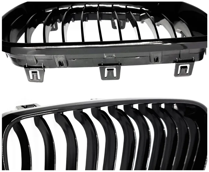 grill-nerki-bmw-e87-e88-lci-czarny-polysk-numery-katalogowe-zamiennikow-003gb-bmw-e81-e82-e87-e88-2007-2012-po-lifcie-czarne-matowe-nerki-w-grill-zderzaka