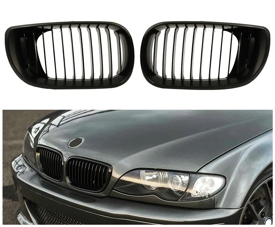 grill-nerki-bmw-e46-2001-2006-czarne-matowe-stan-nowy