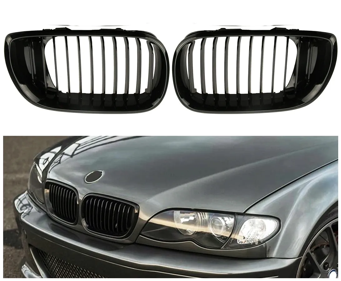 atrapa-grill-kratka-nerki-bmw-e46-01-06-polysk-stan-nowy