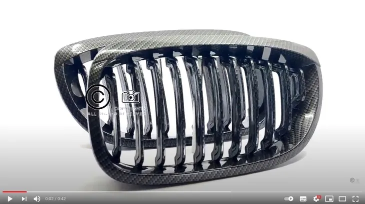 grill-nerki-bmw-e46-2d-2003-2005-carbon-stan-nowy-kolor-inny