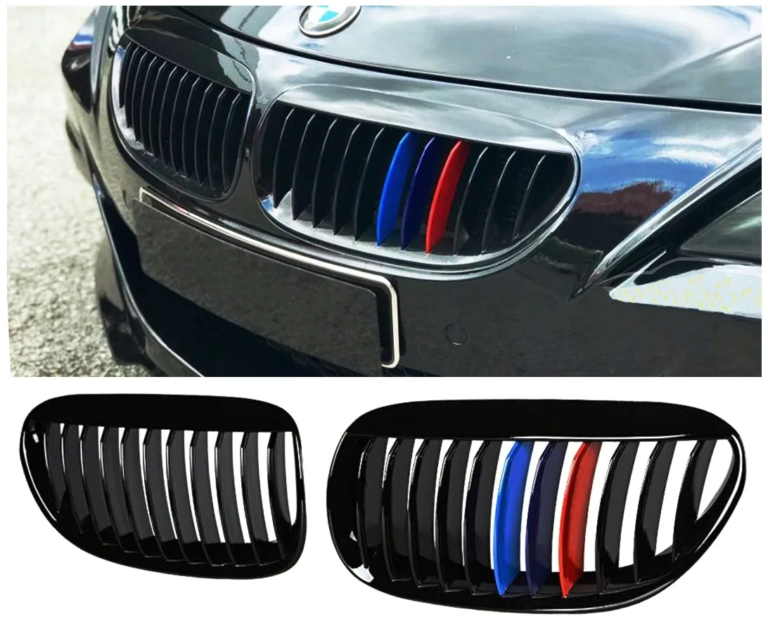 grill-nerki-bmw-e63-e64-czarne-malowanie-m-stan-nowy