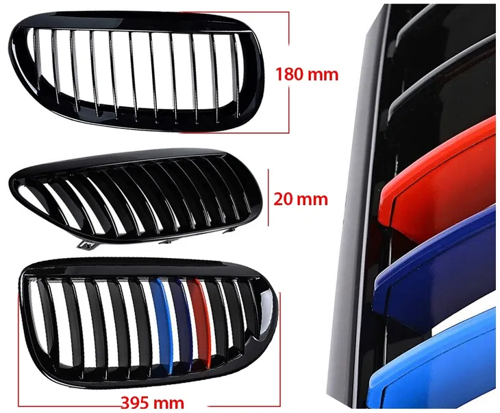 grill-kratki-nerki-bmw-e63-e64-black-gloss-m-stan-opakowania-oryginalne