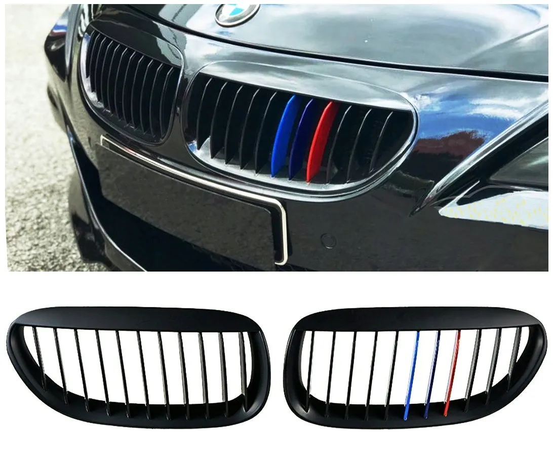 grill-nerki-bmw-e63-e64-matowe-malowanie-m-stan-nowy