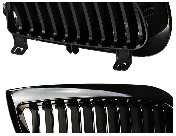 grill-nerki-bmw-e81-bmw-e87-04-11-czarny-polysk-numery-katalogowe-zamiennikow-001gb-bmw-e81-e87-2004-2007-przed-liftem-czarne-polysk-nerki-w-grill-zderzaki