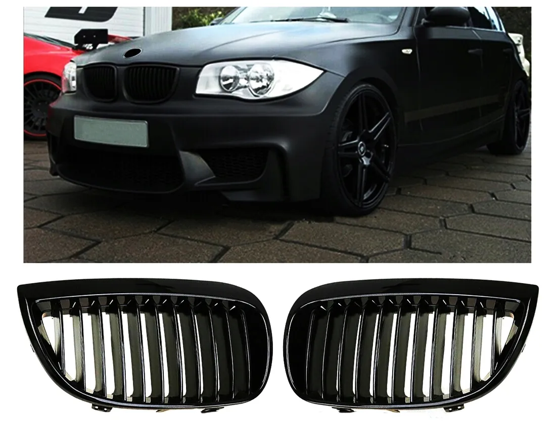 atrapa-grill-kratka-nerki-bmw-e81-e87-polysk-stan-nowy