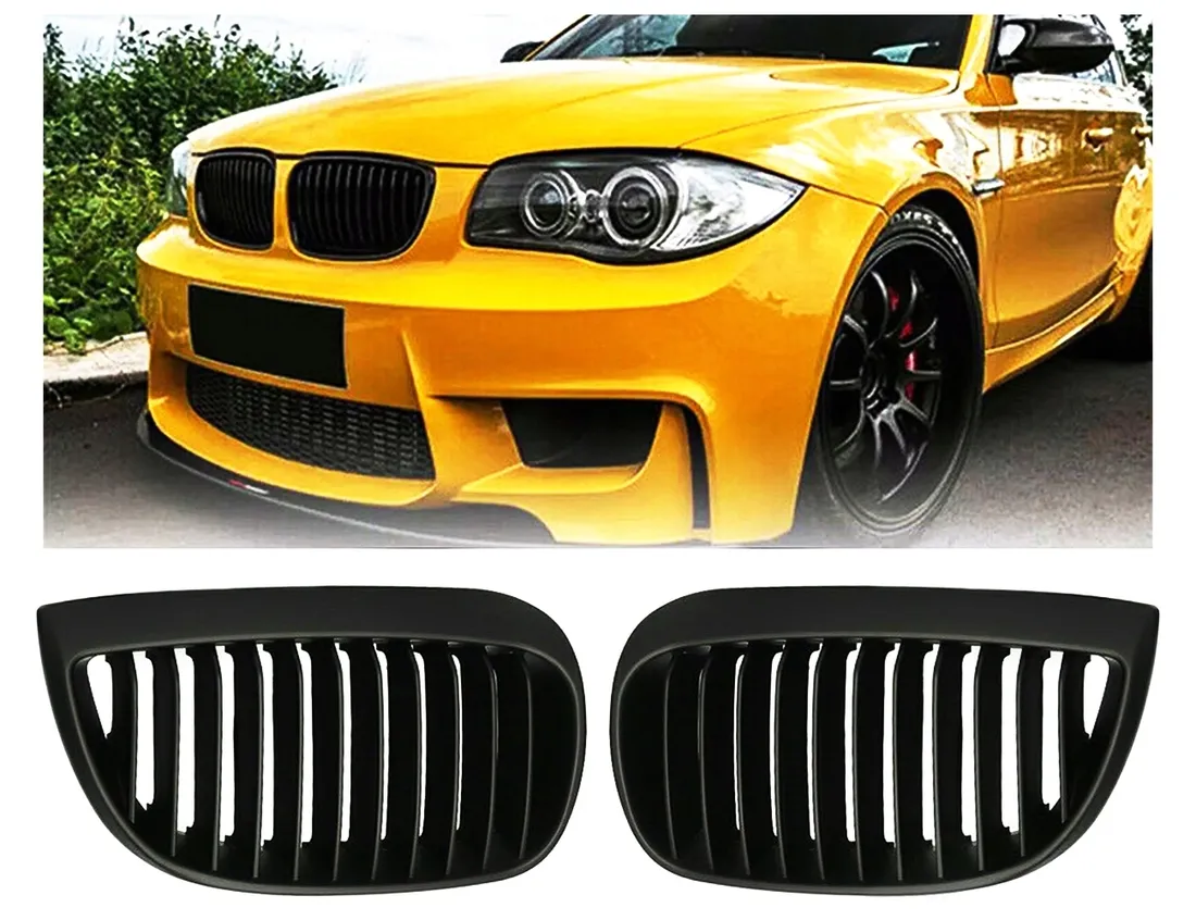grill-kratki-nerki-bmw-e81-e87-black-matte-stan-nowy