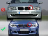 grill-kratki-nerki-bmw-e81-e87-black-matte-stan-nowy-numer-katalogowy-czesci-001mb-nerki-w-gril-bmw-e81-e87-2004-2011-przed-liftem-czarny-matt-black-shadow