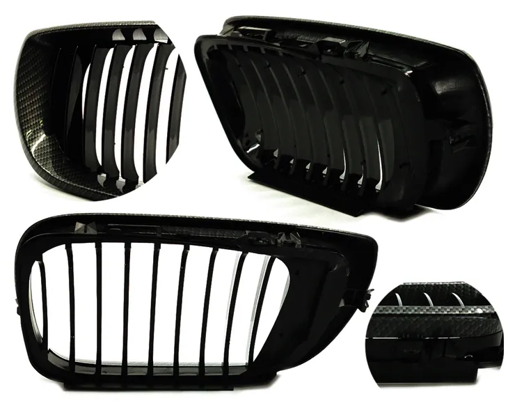 grill-nerki-bmw-e46-2002-2005-carbon-look-stan-nowy-kolor-inny