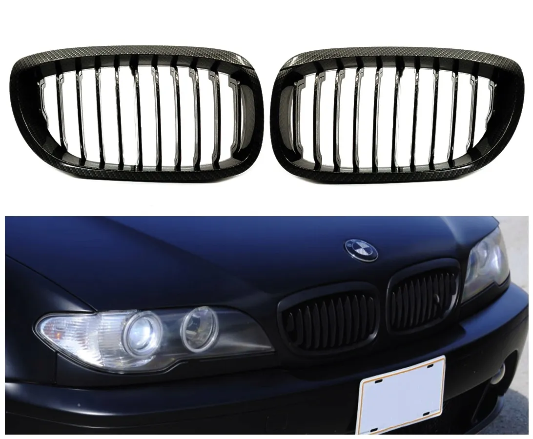 grill-nerki-bmw-e46-2d-2003-2005-carbon-stan-nowy