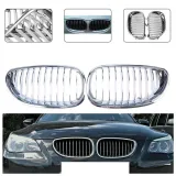 atrapa-grill-kratka-nerki-bmw-e60-e61-chrom-silver-stan-nowy