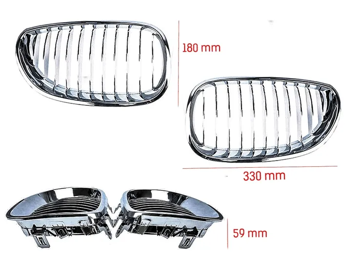 atrapa-grill-kratka-nerki-bmw-e60-e61-chrom-silver-stan-nowy-typ-samochodu-4x4-suv-samochody-osobowe