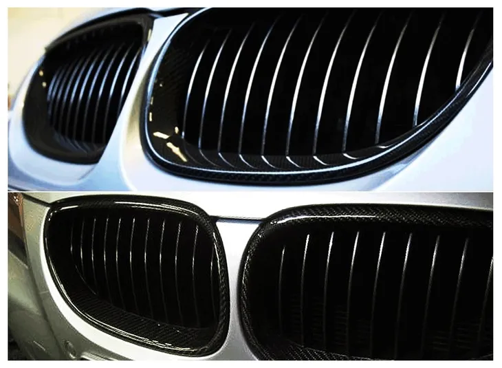 atrapa-grill-kratka-nerki-bmw-e60-e61-carbon-stan-nowy-kolor-inny