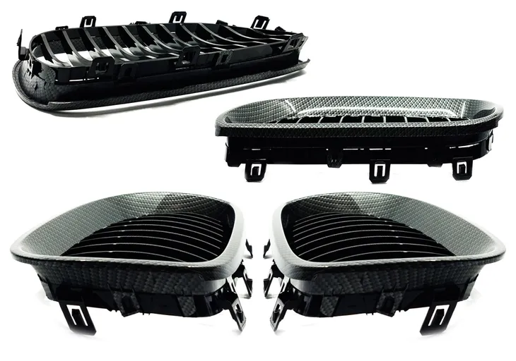 atrapa-grill-kratka-nerki-bmw-e60-e61-carbon-stan-nowy-numery-katalogowe-zamiennikow-bmw-5-e60-sedan-od-2003-do-2010-rokuorbmw-5-e61-touring-kombi-od-2003-do-2010-rokuorbmw-m5-od-2004-do-2011-rokuorcarbon-czarny-polysk-shadow-line