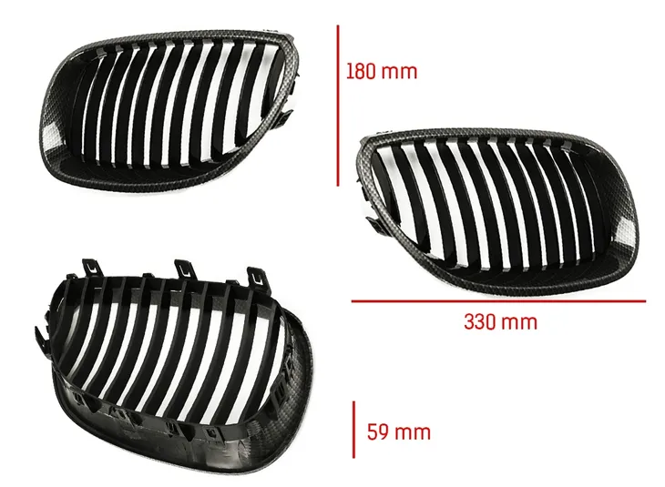 grill-nerki-bmw-e60-e61-2003-2010-carbon-polysk-numer-katalogowy-oryginalu-51137027061or51137027062or51137065701or51137065702or51712155446or51712155447