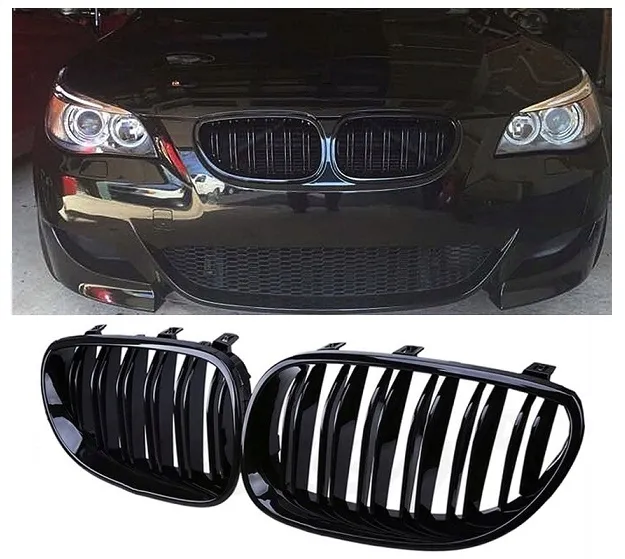 black-glossy-atrapa-grill-nerki-bmw-e60-e61-bmw-5-stan-nowy