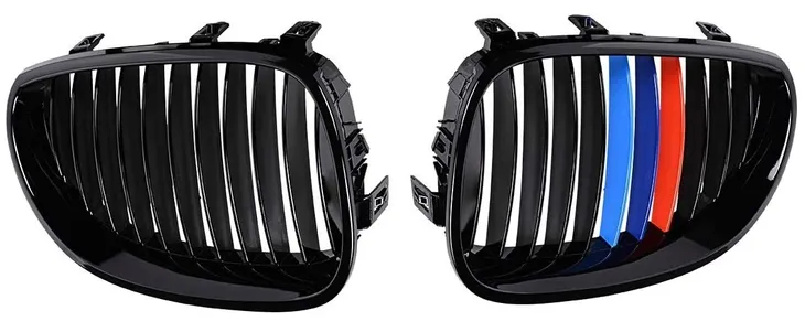 atrapa-grill-kratka-nerki-bmw-e60-e61-gloss-black-stan-nowy-numery-katalogowe-zamiennikow-bmw-5-e60-sedan-od-2003-do-2010-rokuorbmw-5-e61-touring-kombi-od-2003-do-2010-rokuorbmw-m5-od-2004-do-2011-rokuormalowanie-na-wzor-m-color-m-power-m-pakiet-m5