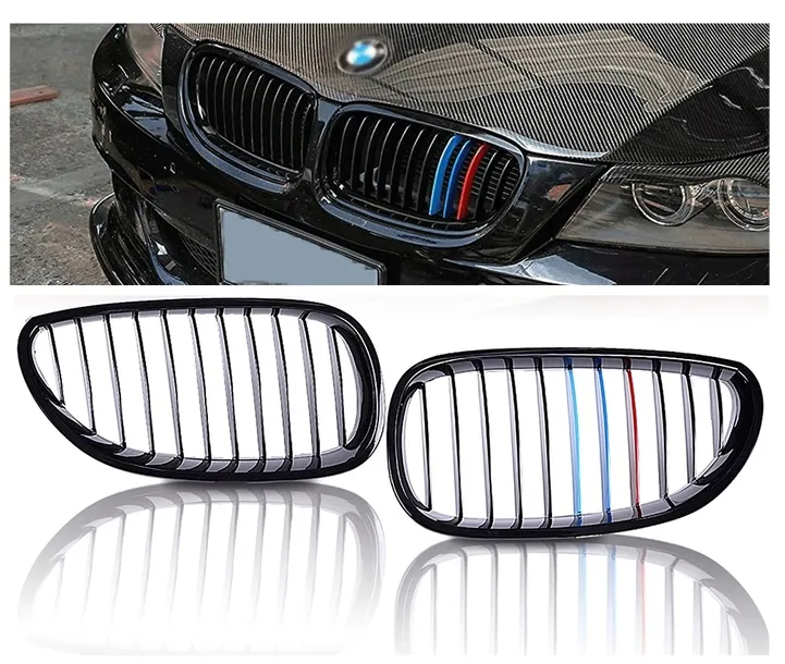 nerki-atrapa-grill-czarny-polysk-do-bmw-e60-e61-m5-stan-nowy-numer-katalogowy-czesci-025-nerki-w-gril-bmw-bmw-e60-e61-m5-rocznik-2003-2010-m-pakiet-m-color-czarny-polysk-gloss-black