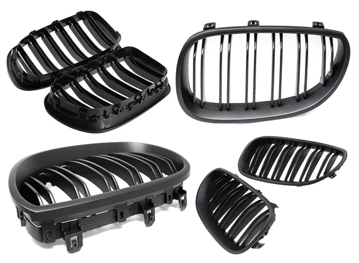 atrapa-grill-kratka-nerki-bmw-e60-e61-matte-black-produkt-wprowadzony-do-obrotu-na-terenie-ue-przed-13-12-2024-tak