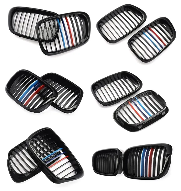 grill-nerka-atrapa-bmw-e39-5-2000-2004-polysk-m-stan-nowy-numer-katalogowy-czesci-024-nerki-w-gril-bmw-e39-lci-sedan-kombi-po-lifcie-lift-2000-2004-m-pakiet-m-color-czarny-polysk-gloss-black