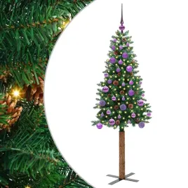 szczupla-choinka-zielony-150-cm-pvc-i-lite-drewno-sosnowe