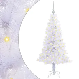 sztuczna-choinka-z-150-diodami-led-bialy-150-cm-pvc-i-stal