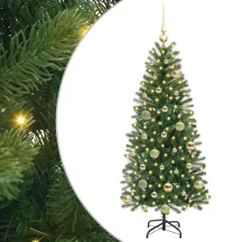 sztuczna-choinka-z-150-diodami-led-zielony-120-cm-pe-i-pvc