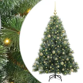 sztuczna-choinka-z-150-diodami-led-zielony-150-cm-pe-i-pvc