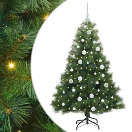 sztuczna-choinka-z-150-diodami-led-zielony-150-cm-pe-i-pvc