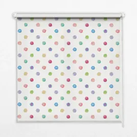 roleta-gladka-kolorowe-kropki-na-wymiar-150x140-cm
