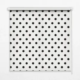 roleta-montaz-do-sciany-sufitu-czarne-kropki-50x50