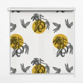 roleta-wolnowiszaca-owoce-i-zolte-kolka-150x140-cm