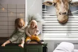 foto-roleta-scienna-okienna-wolnowiszaca-zyrafa-kolor-odcienie-szarosci