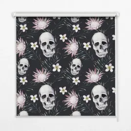 roleta-wewnetrzna-150x180-cm-czaszki-wsrod-kwiatow