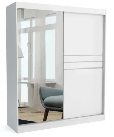 szafa-160-cm-biala-mat-lustro-listwy-przesuwna-ml