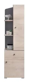 regal-waski-slupek-nowoczesny-dab-antracyt-dl7