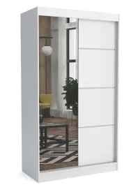 szafa-przesuwna-100-biala-mat-lustro-listwy-ml